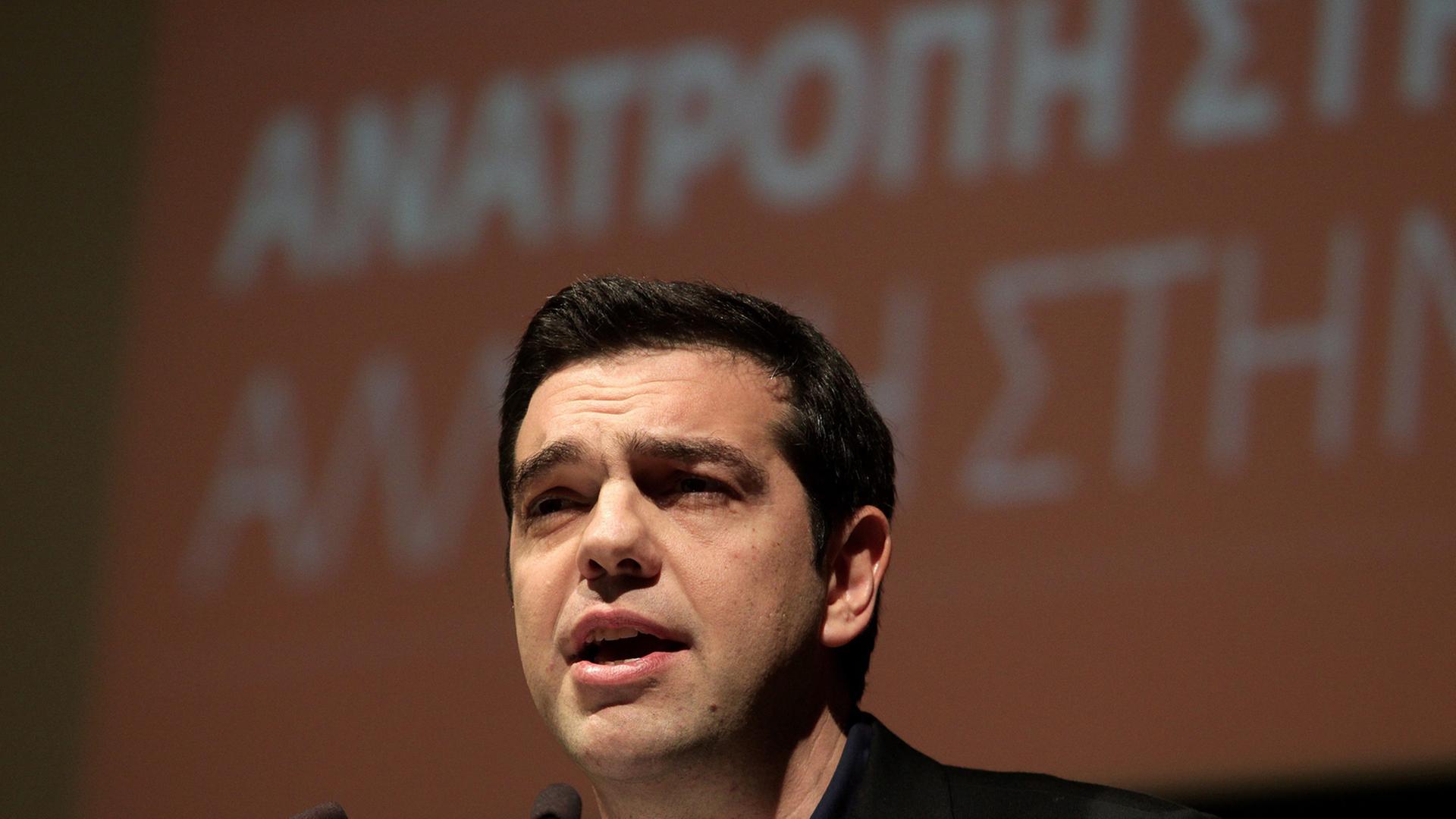 Der Spitzenkandidat der Europäischen Linken Alexis Tsipras Der Spitzenkandidat der Europäischen Linken Alexis Tsipras