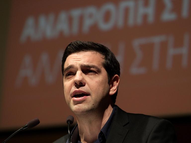 Der Spitzenkandidat der Europäischen Linken Alexis Tsipras