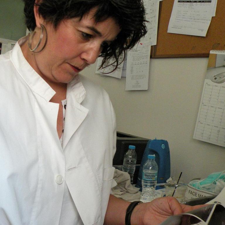 Radiologin Despoina Tosonidou im Athener Asklipiio-Krankenhauses
