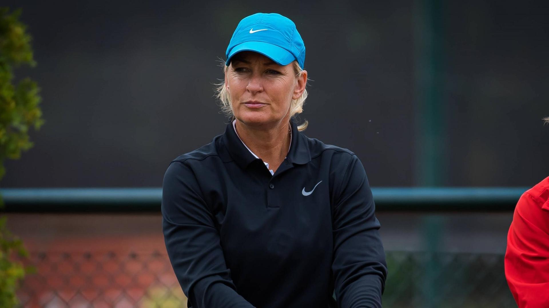 Barbara Rittner ist zu Gast auf dem Tennisplatz bei den German Ladies´ Series Barbara Rittner ist zu Gast auf dem Tennisplatz bei den German Ladies´ Series