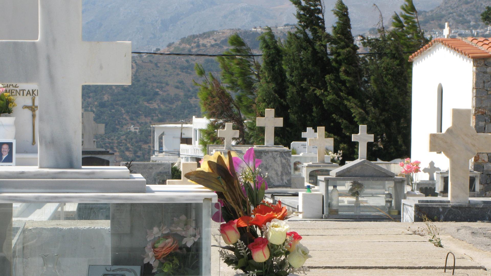 Friedhof in Plakias auf Kreta