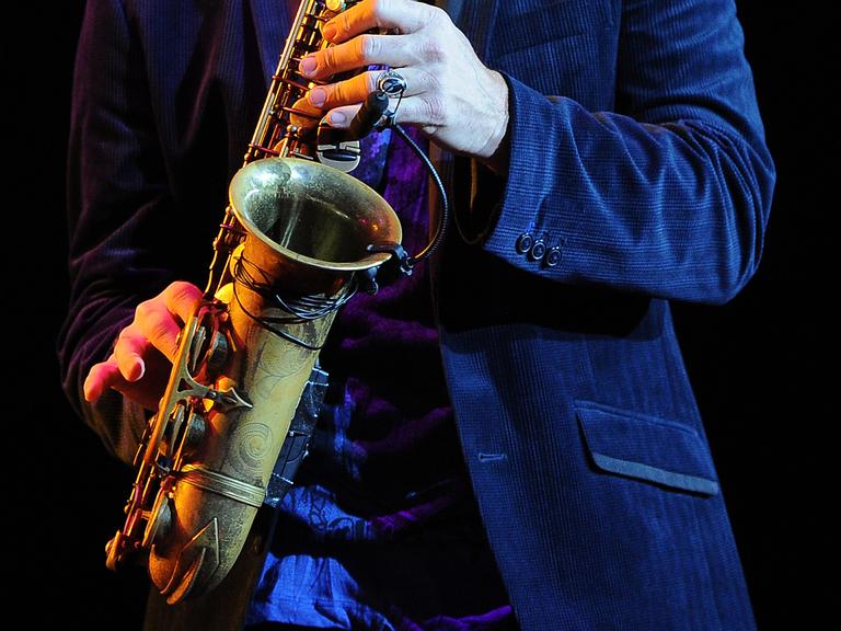 Ein Saxofonspieler.