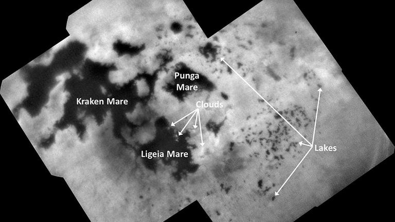 Die kleineren Methan-Seen auf dem Saturnmond Titan sind tiefer als angenommen Die kleineren Methan-Seen auf dem Saturnmond Titan sind tiefer als angenommen