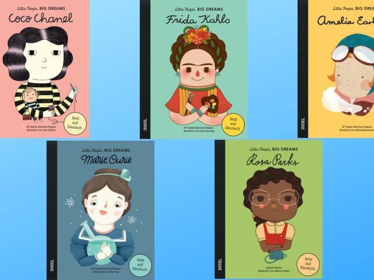 5 Buchcover aus der Reihe Little People BIG DREAMS