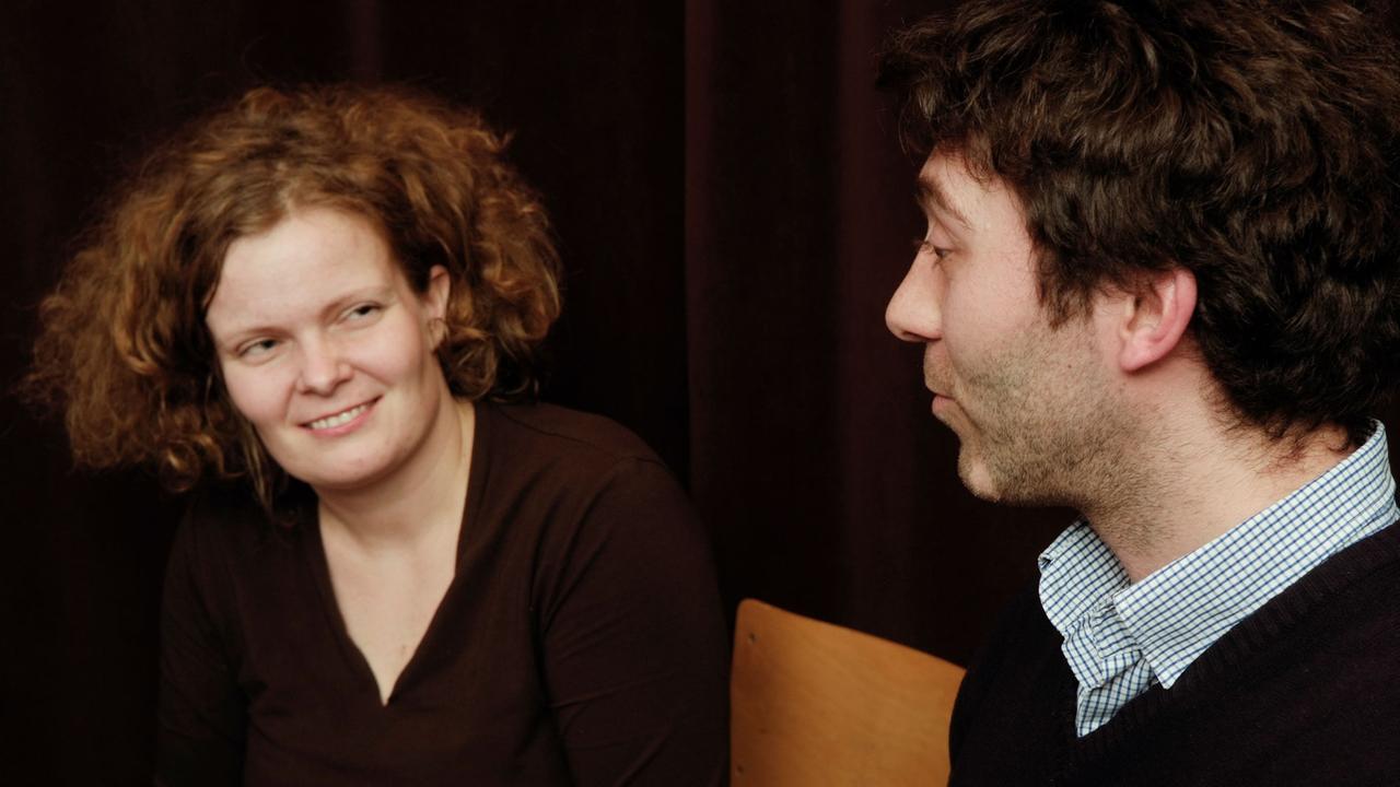Sabine Heymann (Übersetzung), Davide Carnevali (Autor) v.lks. Sabine Heymann (Übersetzung), Davide Carnevali (Autor) v.lks.