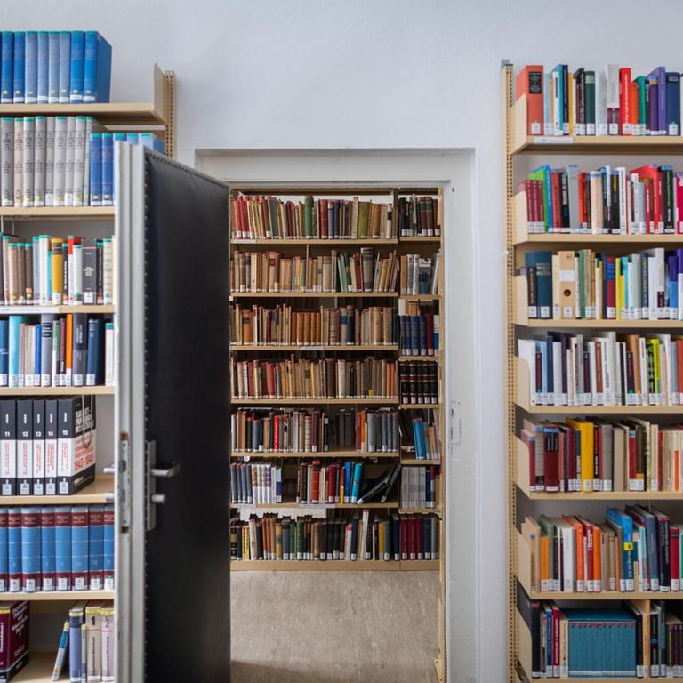 Blick in die Bibliothek im Hannah-Arendt-Institut für Totalitarismusforschung an der TU Dresden.