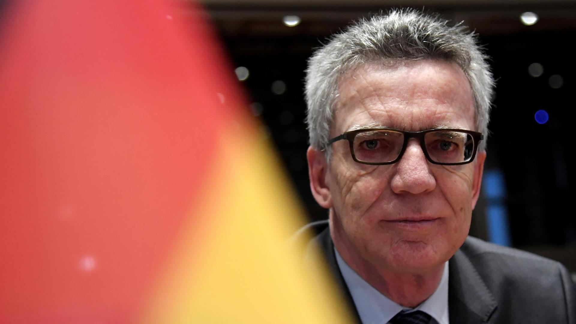 Bundesinnenminister Thomas de Maizière am 20. März 2017 in Rom. Bundesinnenminister Thomas de Maizière am 20. März 2017 in Rom.