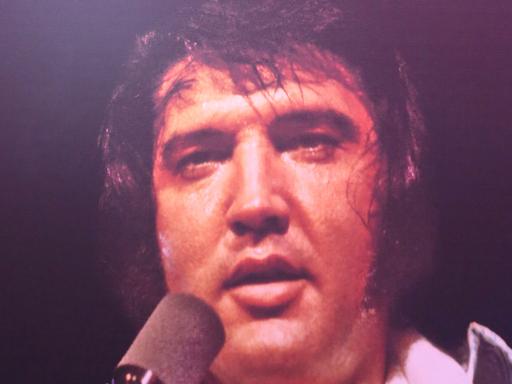 Porträt des US-amerikanischen Sängers Elvis Presley.