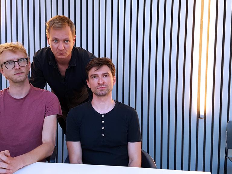 Die Autoren Nils Weishaupt, Tino Kühn und Falk Rößler (v.lks.)
