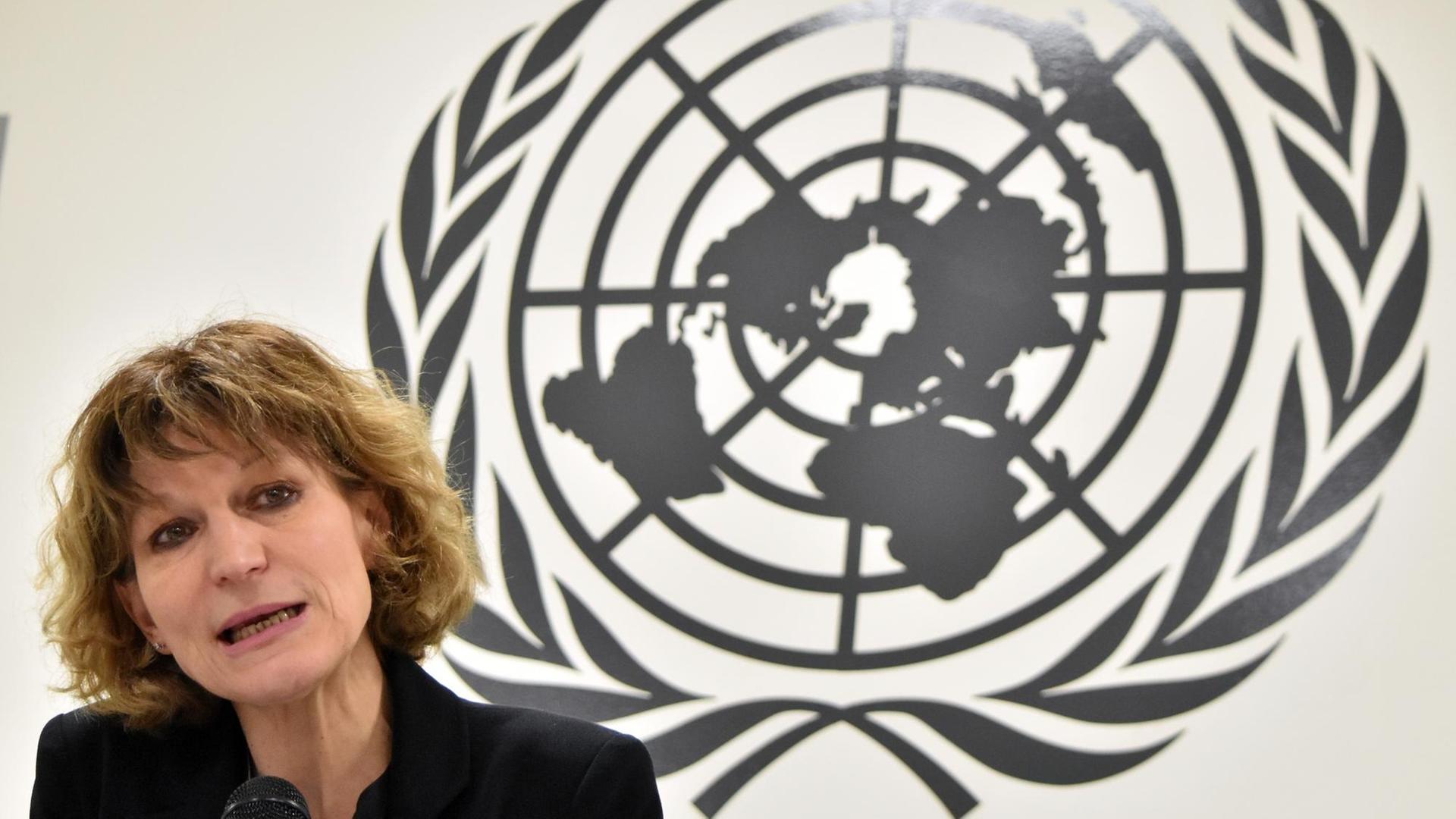 Die UNO-Berichterstatterin Agnes Callamard.