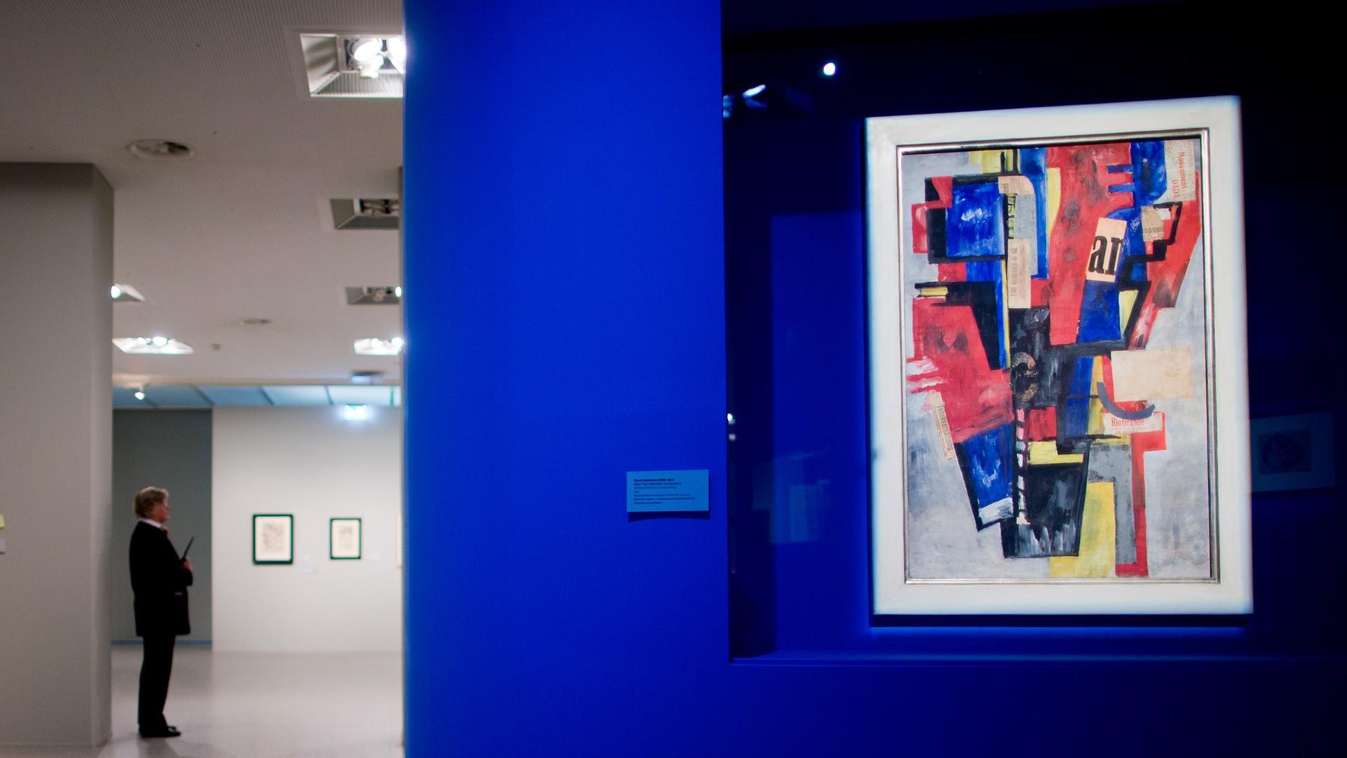 Das Bild "Ohne Titel" von Raoul Hausmann aus dem Jahr 1918 ist am 07.11.2013 in der Ausstellung "1914 - Die Avantgarden im Kampf" in der Bundeskunsthalle in Bonn. Das Bild "Ohne Titel" von Raoul Hausmann aus dem Jahr 1918 ist am 07.11.2013 in der Ausstellung "1914 - Die Avantgarden im Kampf" in der Bundeskunsthalle in Bonn.