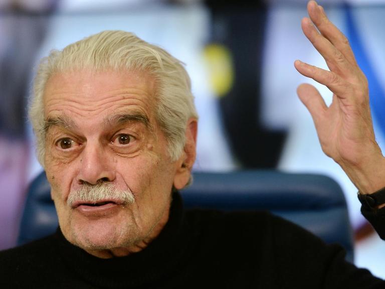 Omar Sharif bei einer Preis-Verleihung im Jahr 2014