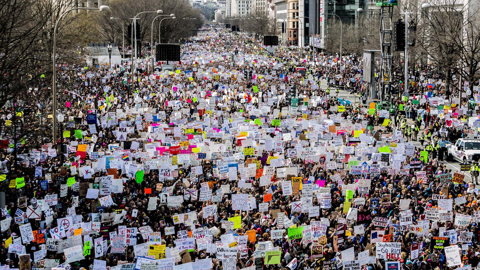Protestmarsch "March For Our Lives" in Washington am 24. März 2018 Protestmarsch "March For Our Lives" in Washington am 24. März 2018