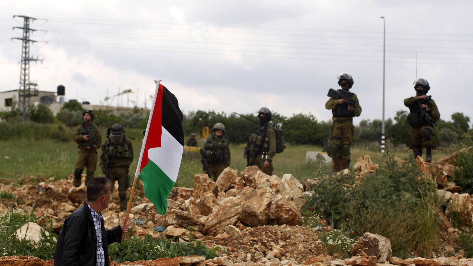 Nähe der jüdischen Siedlung Halamish, Westjordanland Nähe der jüdischen Siedlung Halamish, Westjordanland