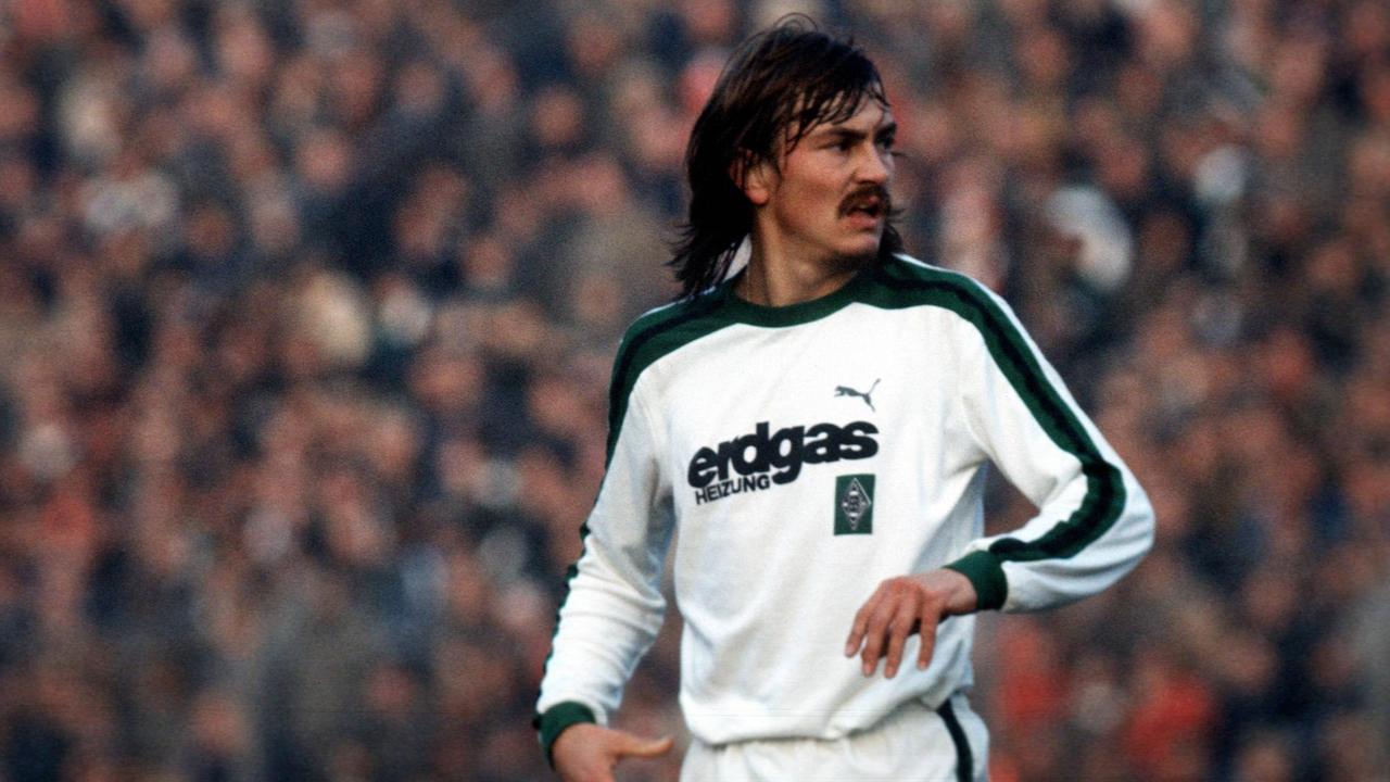 Ewald Lienen als Spieler bei Borussia Mönchengladbach 1978.