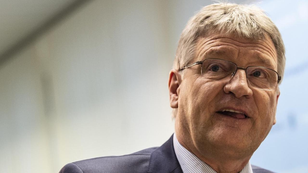 Porträtansicht von AfD-Parteichef Jörg Meuthen Porträtansicht von AfD-Parteichef Jörg Meuthen