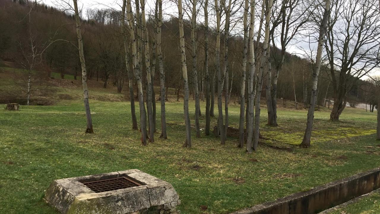 Das Gelände des ehemaligen Häftlingslagers des KZ Mittelbau-Dora im Januar 2018.