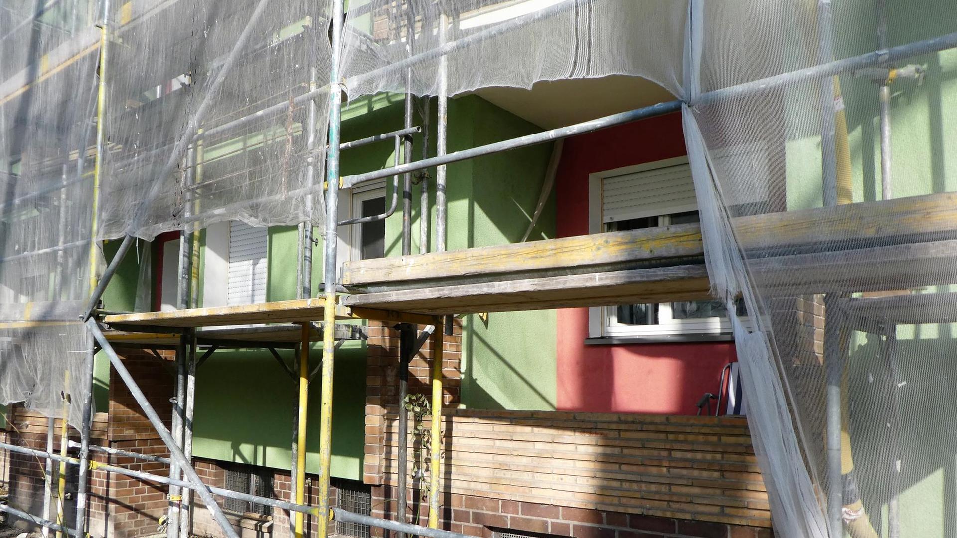 Sanierungsarbeiten in der Otto-Suhr-Siedlung in Berlin-Kreuzberg Sanierungsarbeiten in der Otto-Suhr-Siedlung in Berlin-Kreuzberg