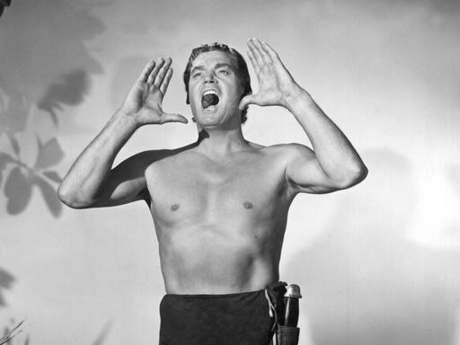 Der als Tarzan berühmt gewordene USA-Schauspieler Johnny Weissmuller