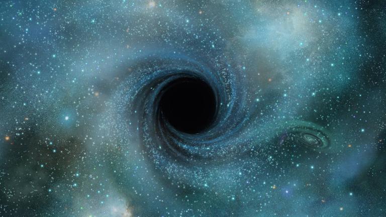 Was in ein Schwarzes Loch hinein fällt, ist für immer eines: weg. Was in ein Schwarzes Loch hinein fällt, ist für immer eines: weg.