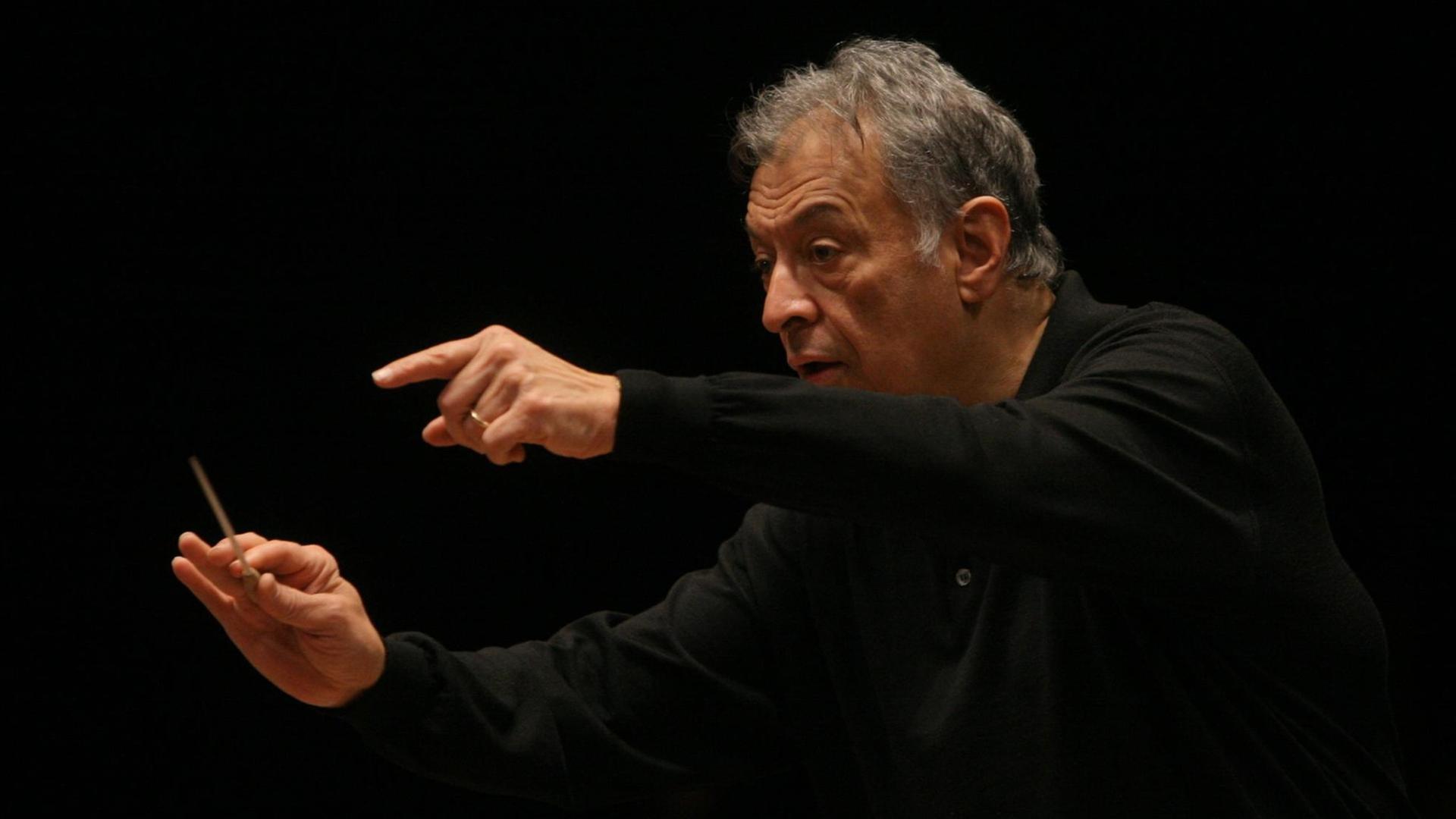 Der indische Dirigent Zubin Mehta, Jahrgang 1936 Der indische Dirigent Zubin Mehta, Jahrgang 1936