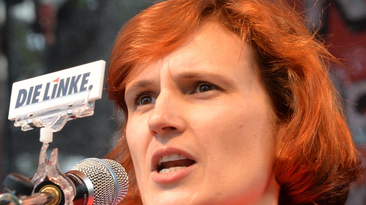 Die Bundesvorsitzende der Linken, Katja Kipping, 23. August 2014 in Potsdam Die Bundesvorsitzende der Linken, Katja Kipping, 23. August 2014 in Potsdam