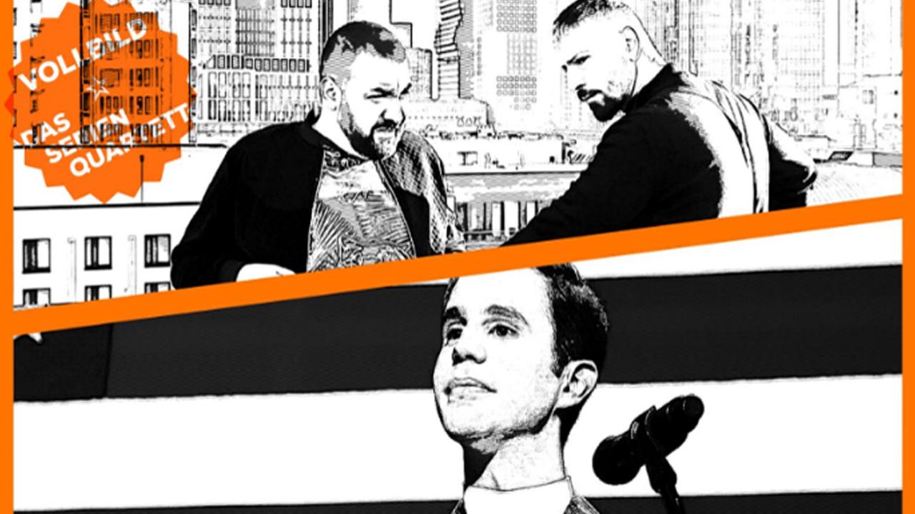 Collage der Serientitel "Politician" und "Skylines" Collage der Serientitel "Politician" und "Skylines"