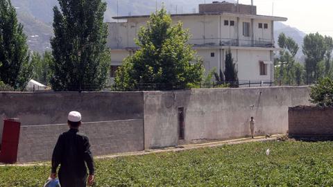 Blick auf das Anwesen im pakistanischen Abbottabad, in dem Terroristenführer Osama bin Laden ermordet wurde.