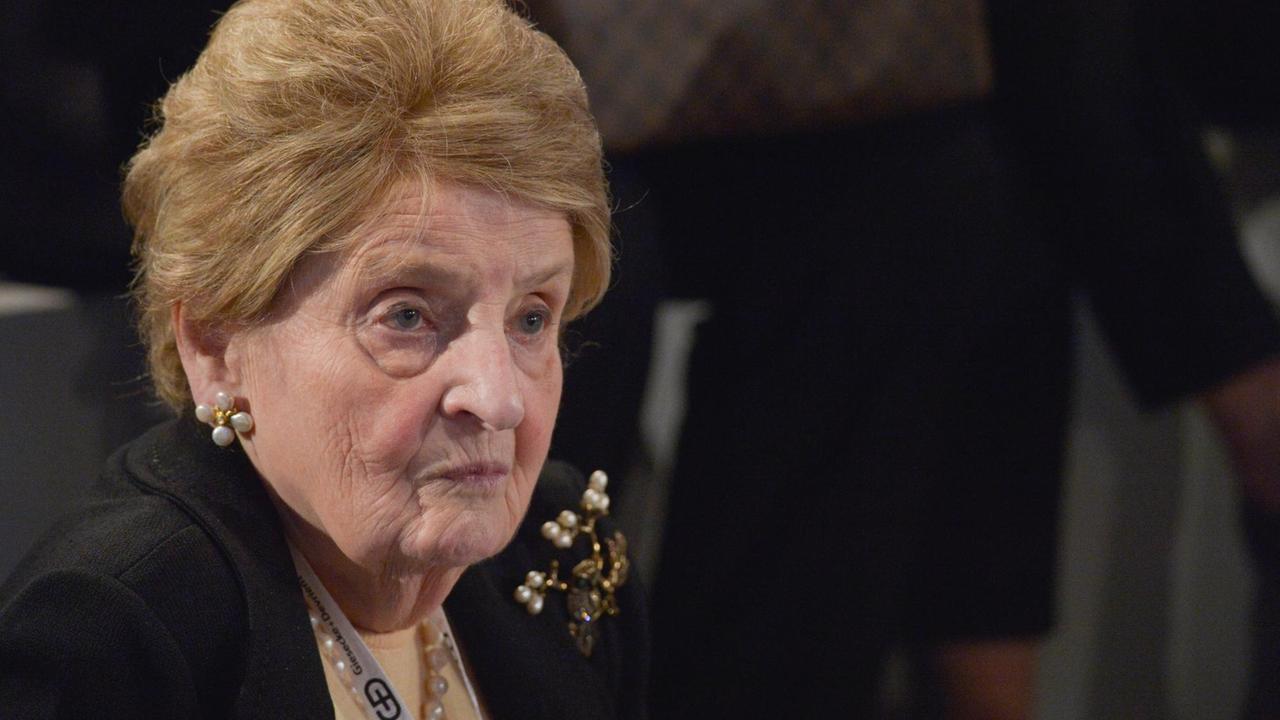 Die ehemalige US-Außenministerin Madeleine Albright bei der Münchner Sicherheitskonferenz 2020. Die ehemalige US-Außenministerin Madeleine Albright bei der Münchner Sicherheitskonferenz 2020.