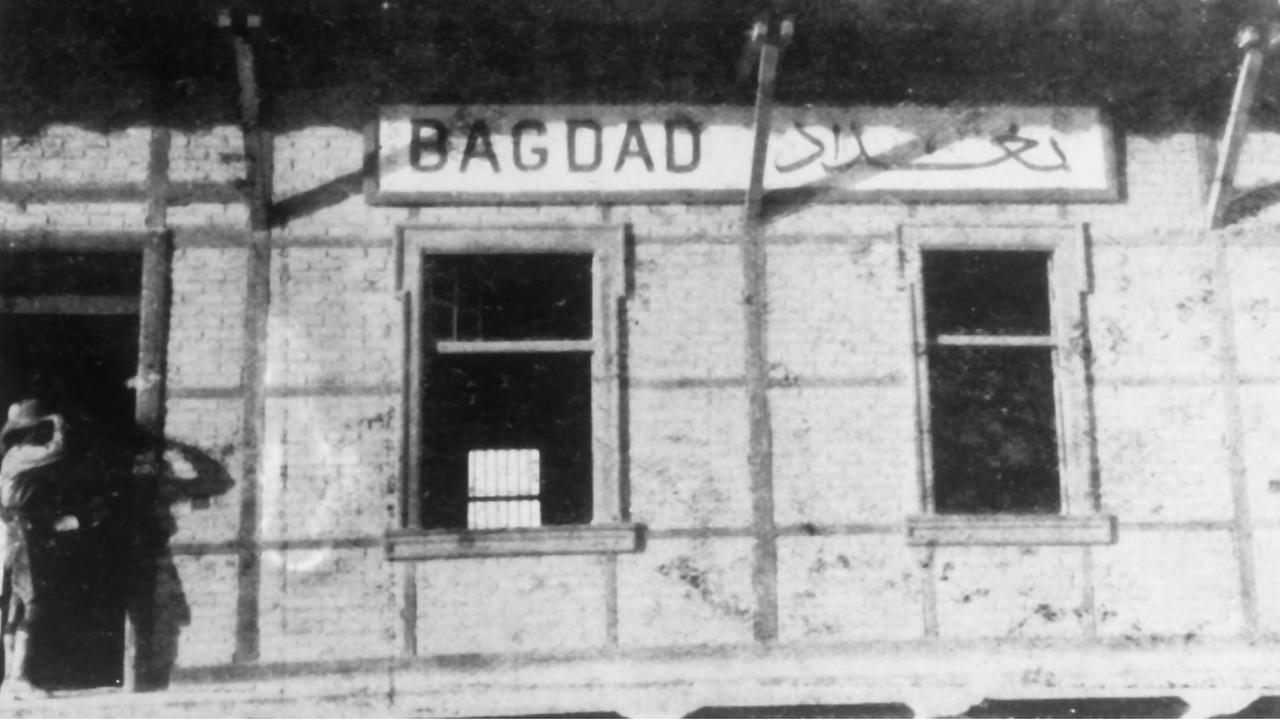 Bagdader Bahnstation im Jahr 1917 Bagdader Bahnstation im Jahr 1917