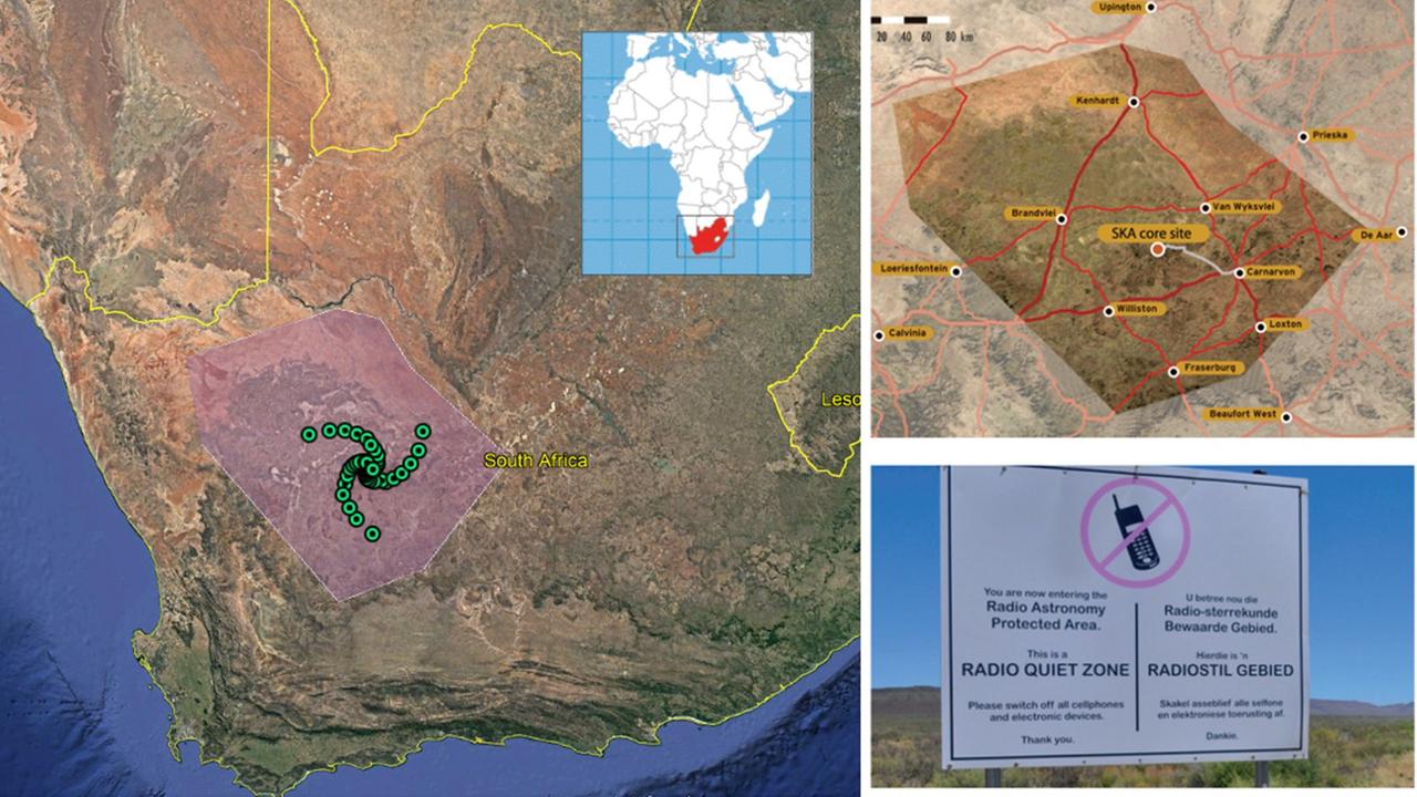 Das Karoo Astronomy Advantage Area soll für wenig Störsignale im Radiobereich sorgen – am Boden klappt das ganz gut, am Himmel weniger Das Karoo Astronomy Advantage Area soll für wenig Störsignale im Radiobereich sorgen – am Boden klappt das ganz gut, am Himmel weniger