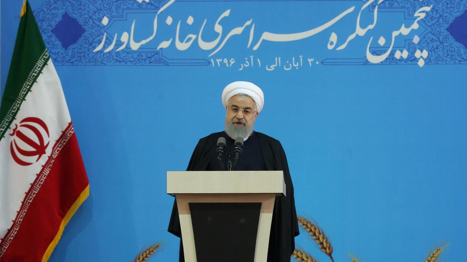 Der iranische Präsident Hassan Ruhani Der iranische Präsident Hassan Ruhani