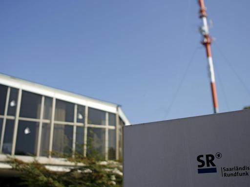 Das Funkhaus des Saarländischen Rundfunks (SR) auf dem Halberg in Saarbrücken