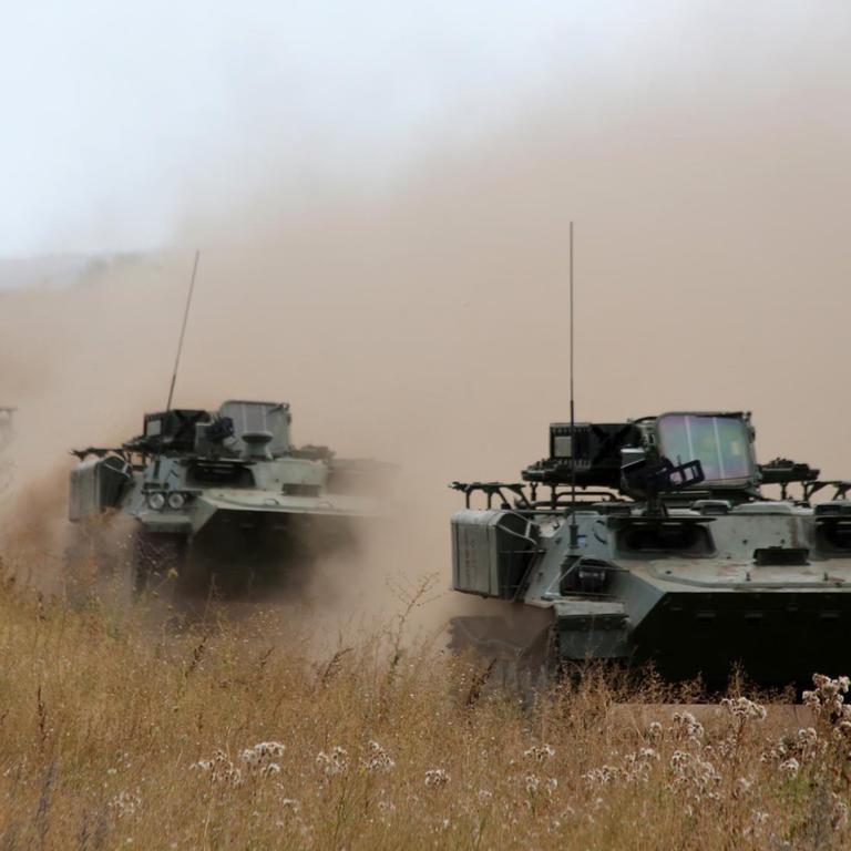 Panzer in der Donbass-Region