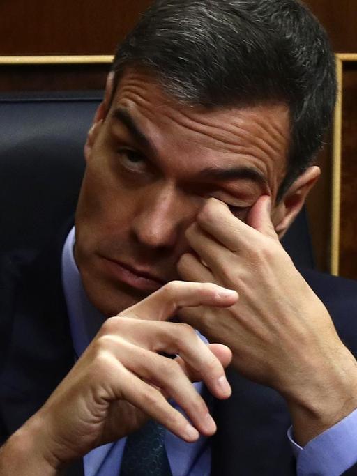 Pedro Sánchez im Parlament