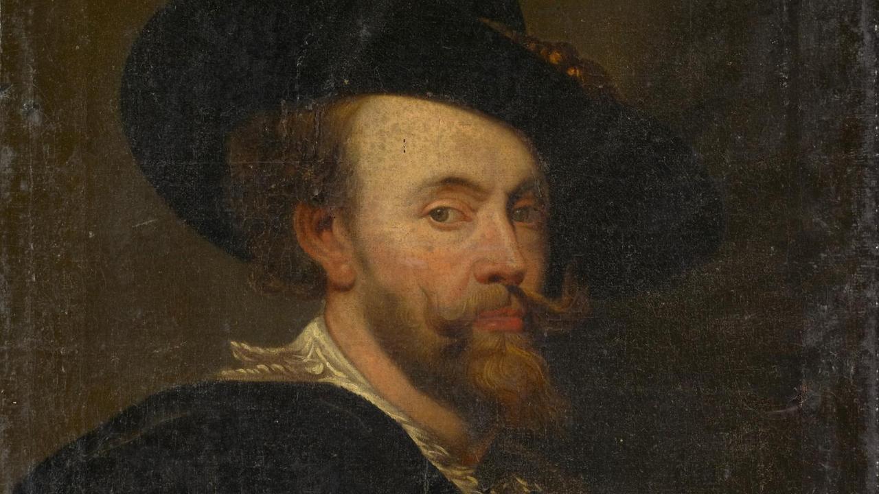 Ein Selbstporträt von Peter Paul Rubens, Öl auf Leinwand Ein Selbstporträt von Peter Paul Rubens, Öl auf Leinwand