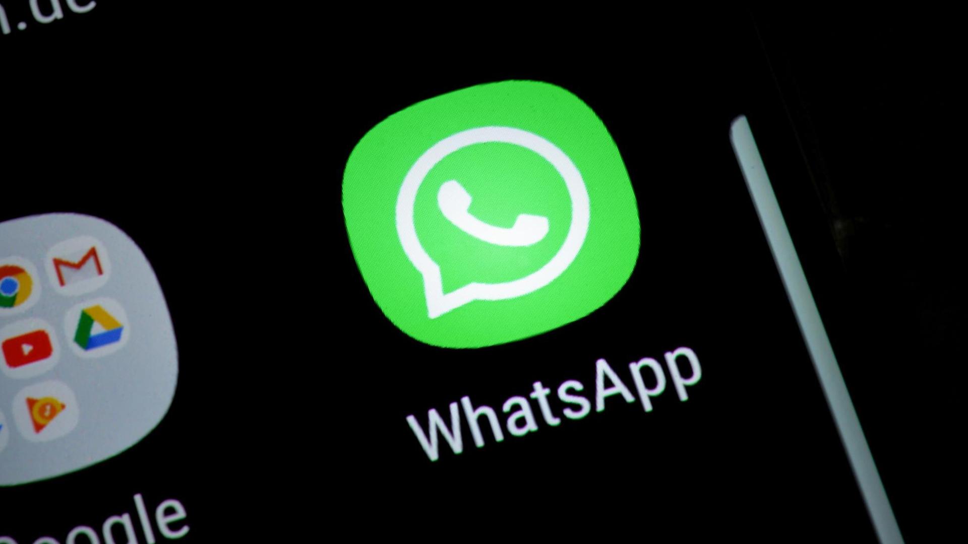 Der Messenger-Dienst WhatsApp auf einem Smartphone