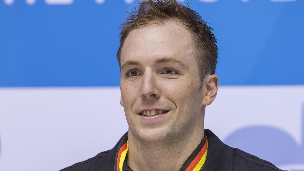 Schwimmer Marco Koch, Porträt, lächelnd Schwimmer Marco Koch, Porträt, lächelnd