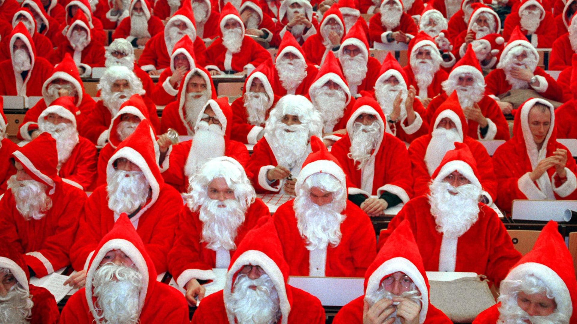 Heute kommt der Weihnachtsmann - Weißer Bart und roter Mantel