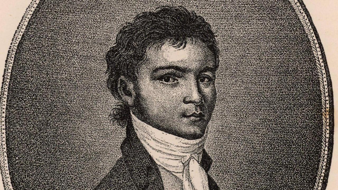 Zeitgenössischer Stich des 31 Jahre alten Ludwig van Beethoven (1770-1827) Zeitgenössischer Stich des 31 Jahre alten Ludwig van Beethoven (1770-1827)