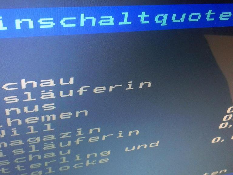 Einschaltquoten im ARD-Videotext
