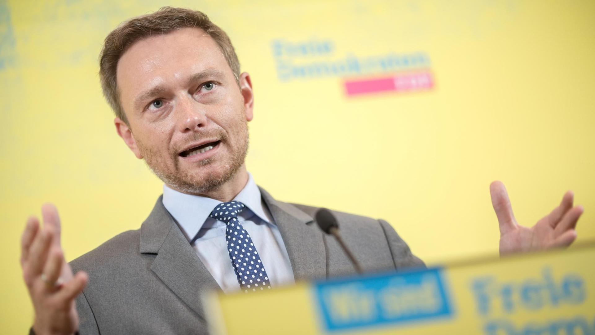 Der FDP-Vorsitzende Christian Lindner. Der FDP-Vorsitzende Christian Lindner.
