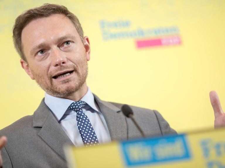 Der FDP-Vorsitzende Christian Lindner.