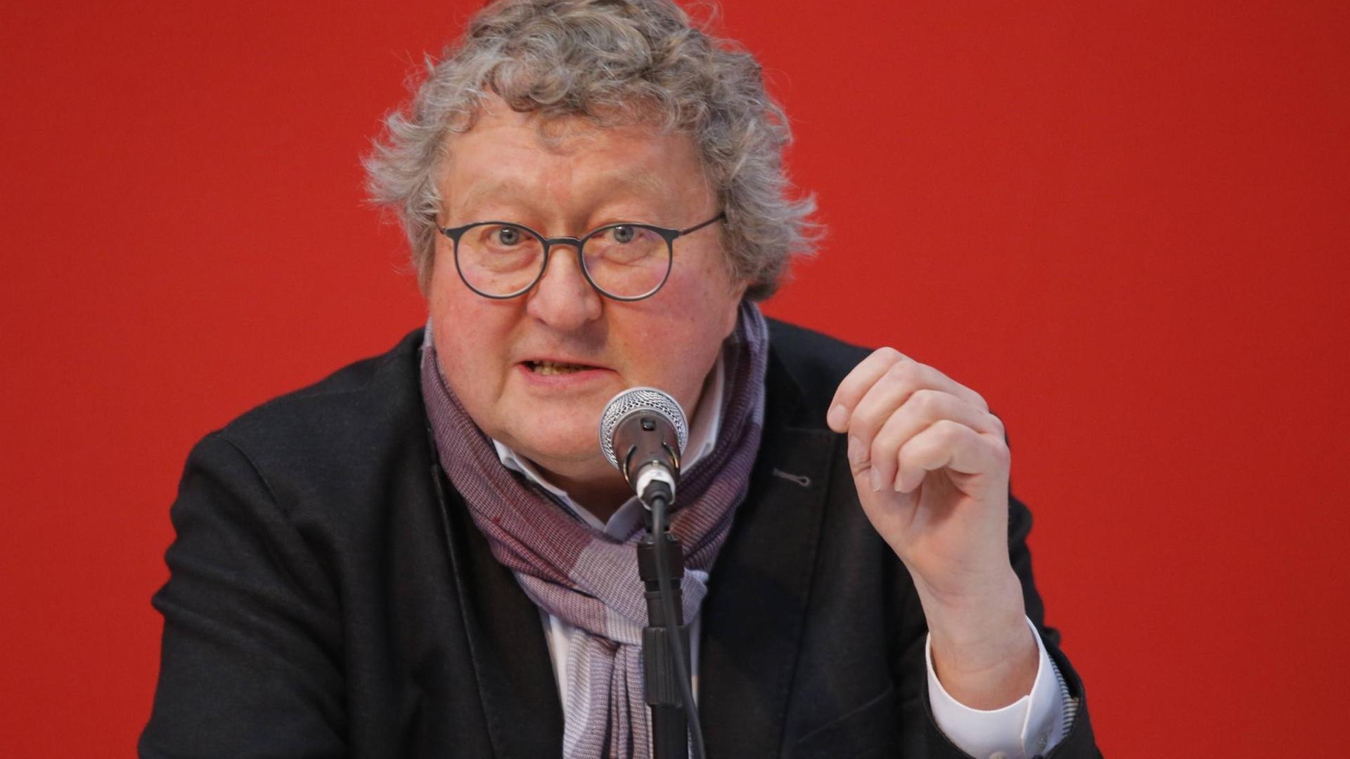 Der Politologe Werner Patzelt auf der Leipziger Buchmesse 2018