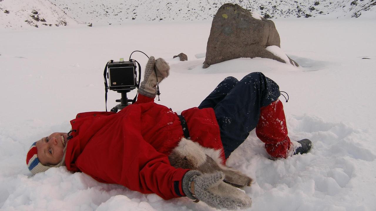 A K Dolven bei der Arbeit auf den Lofoten A K Dolven bei der Arbeit auf den Lofoten