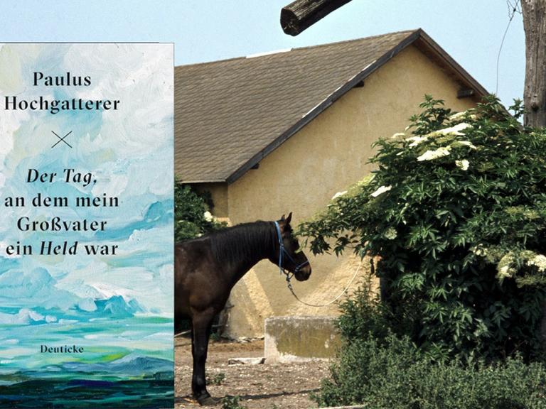 Bauernhof in Österreich / Cover "Der Tag, an dem mein Großvater ein Held war" (Combo: Deutschlandfunk Kultur)