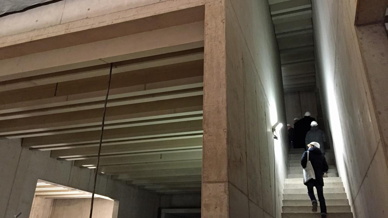 Das neue Bauhaus Museum in Weimar feiert Richtfest. Das neue Bauhaus Museum in Weimar feiert Richtfest.
