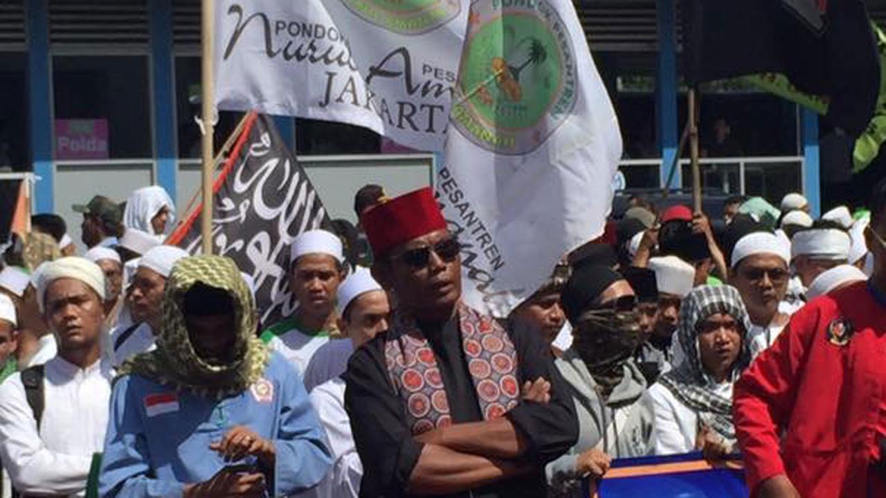 Protest von radikalen Muslime 2017 in Jakarta