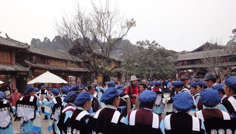 NAXI-Frauen in Lijiang 2010 NAXI-Frauen in Lijiang 2010