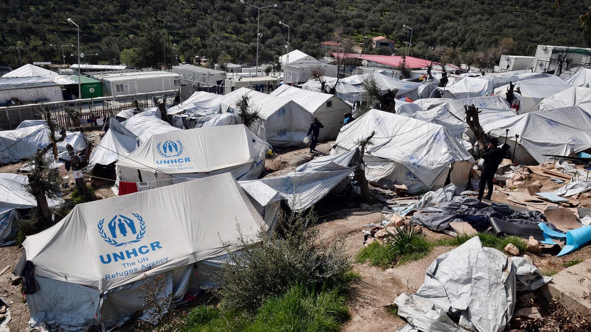 Lager von Moria auf Lesbos Lager von Moria auf Lesbos